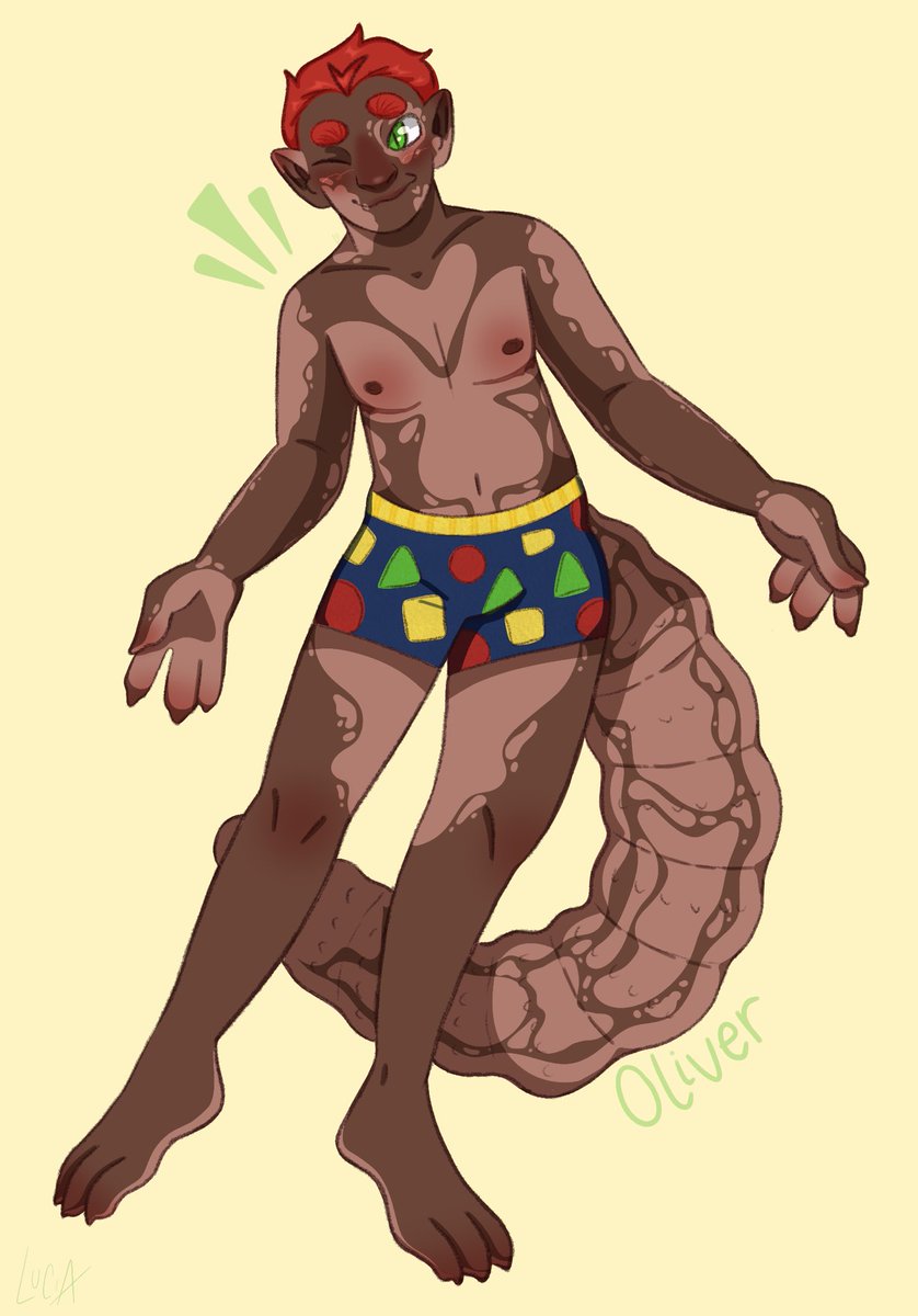 Luc_kyCh4rm's tweet image. I forget my acc here exists and post nothing soooo pt.1 of my recent drawings:
My new oc Oliver :3
#oc #ocart #procreate #digitalart #alien