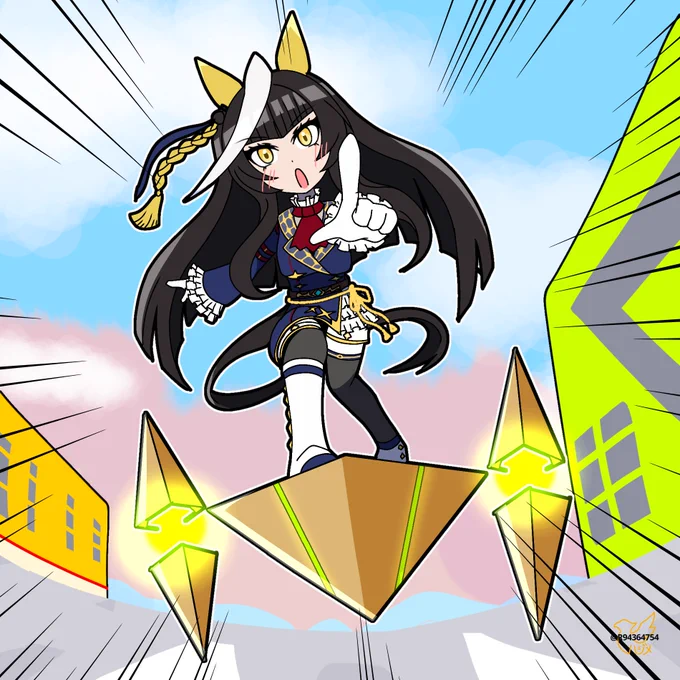 #ウマ娘カルストンライトオのエアライド。 