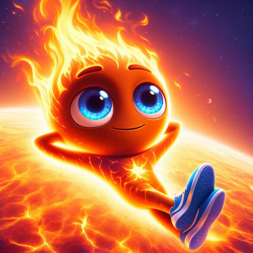 BasedBurnie's tweet photo. Stargazer โ๏ธ ๐ซ. #iamfire #basedburnie #touchsun $burn @base https://t.co/4vak61P7x3