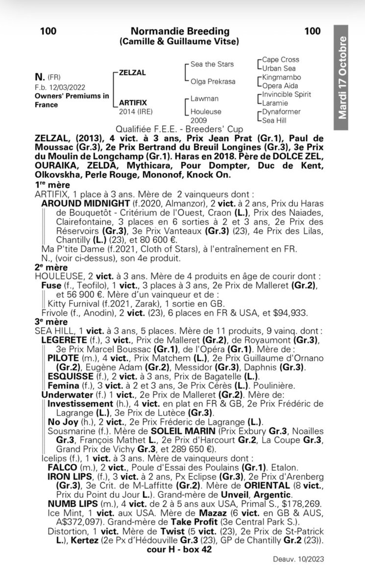 Fraise 🍓 des Bois 🪵 scored her 4th 🏆
The Zelzal <a href="/AlShaqabRacing/">Al Shaqab Racing</a> 2yo filly remain unbeaten in the Criterium du Becquet L. with a very easy 7L victory. 
Congratulations to her connection Denford Stud 🟢🟡 and all the JC Rouget team
Raised &amp; Sold <a href="/InfoArqana/">ARQANA</a> Oct sales