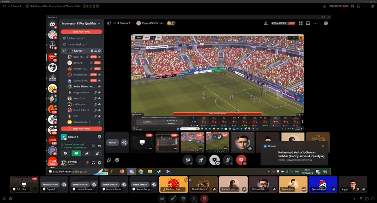 Never been in our dreams, our favorite game finally had an official e-sport match organized by our organization. 

Selamat buat semua peserta yang lolos ke offline qualifiers di GBK!

Terimakasih semua! 
<a href="/Rtupoke/">Blognya Football Manager (FM) Lovers</a> 
@Byakurannnn 
<a href="/Tumini_Ball/">TuminiBall.FM🇲🇨</a> 
<a href="/FMGaruda/">FM Garuda | 🖤💙since 1995</a> 
<a href="/fmciki/">FM Ciki Indonesia</a>
<a href="/zadiiiiii/">farras izadi</a>