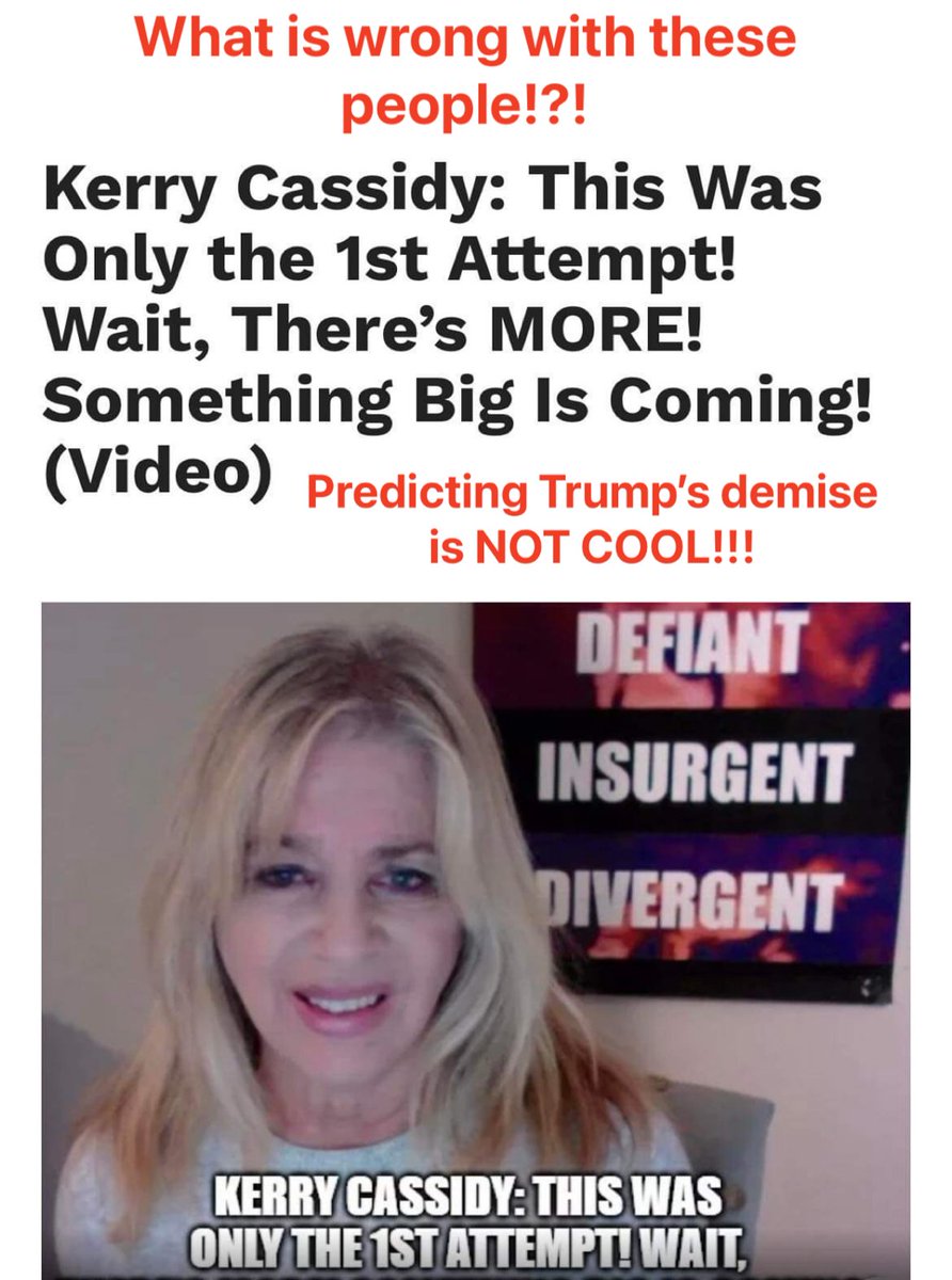 2candk's tweet photo. HOW ARE THESE PEOPLE GETTING AWAY WITH THIS?!?
Wishing death on our President???
98% are CIA! They need to be exposed! #ReleaseTheTape #MikeGill #GILLUPARMY #GILLUPUSA #GILLCREW #TEAMGILL #TRUMPGILL2024 #MichelleMooreShow
#StandWithGill #CorruptionWhistleblower https://t.co/ekUXvnDzPO
