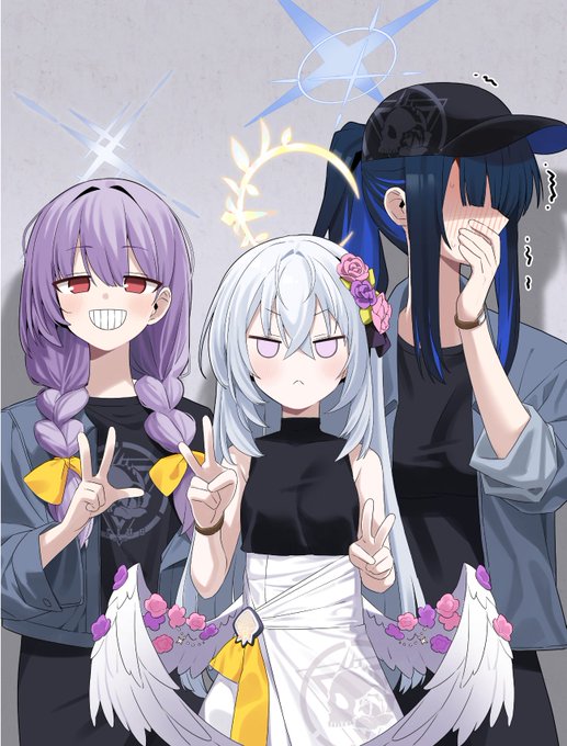 アツコ「#ブルアカ #秤アツコ #錠前サオリ 」|밥통のイラスト