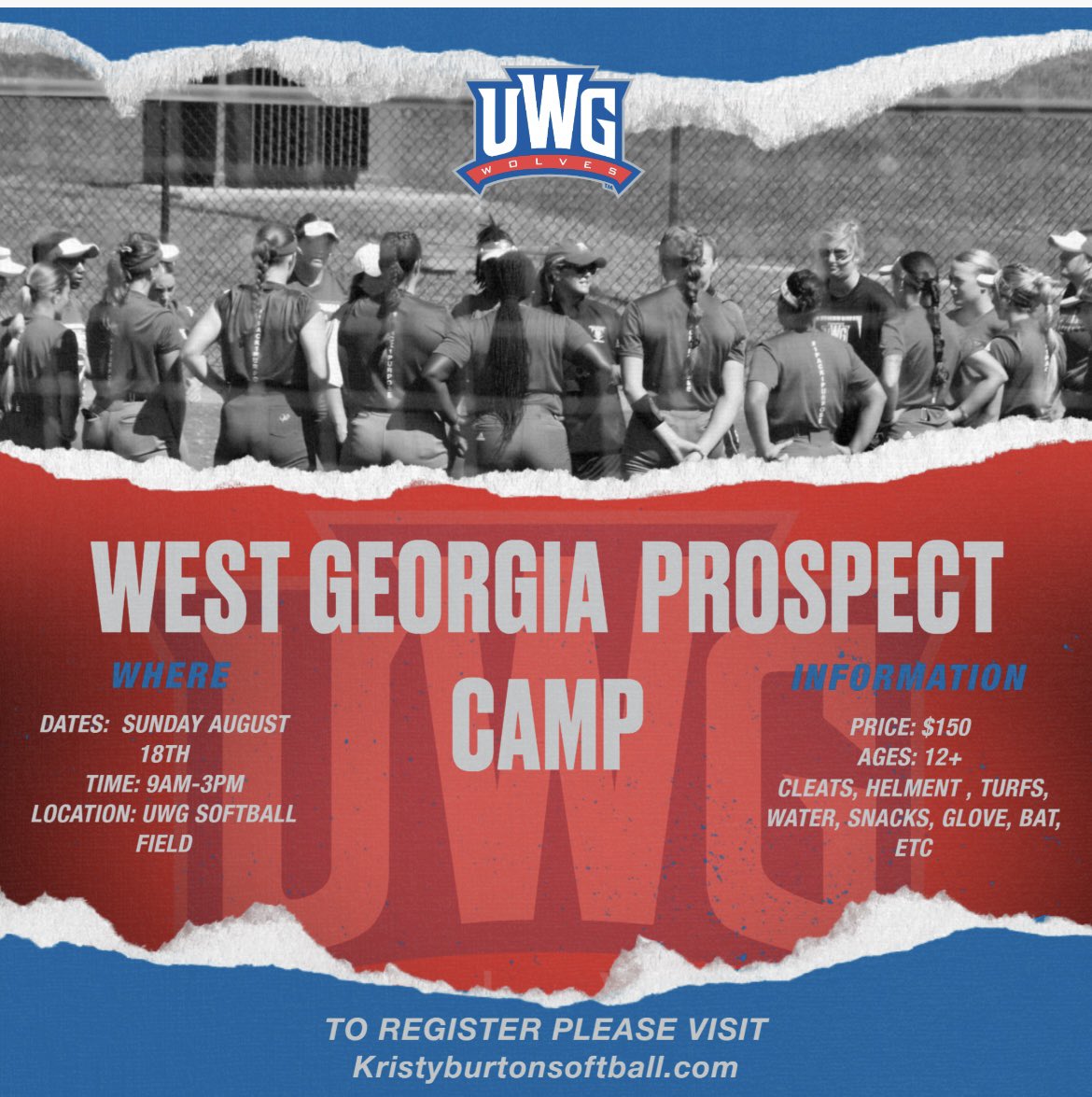 UWGSoftball's tweet photo. Sign up today at https://t.co/xe9YF8htD2 https://t.co/r5cOcA83e4