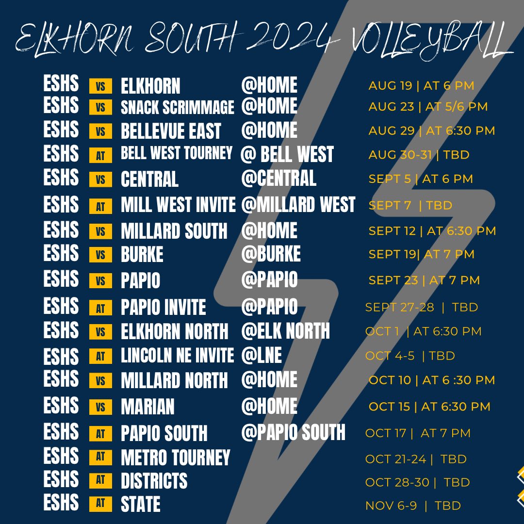 It’s official. Your Storm Varsity Schedule drop ⬇️⚡️⛈️⚡️