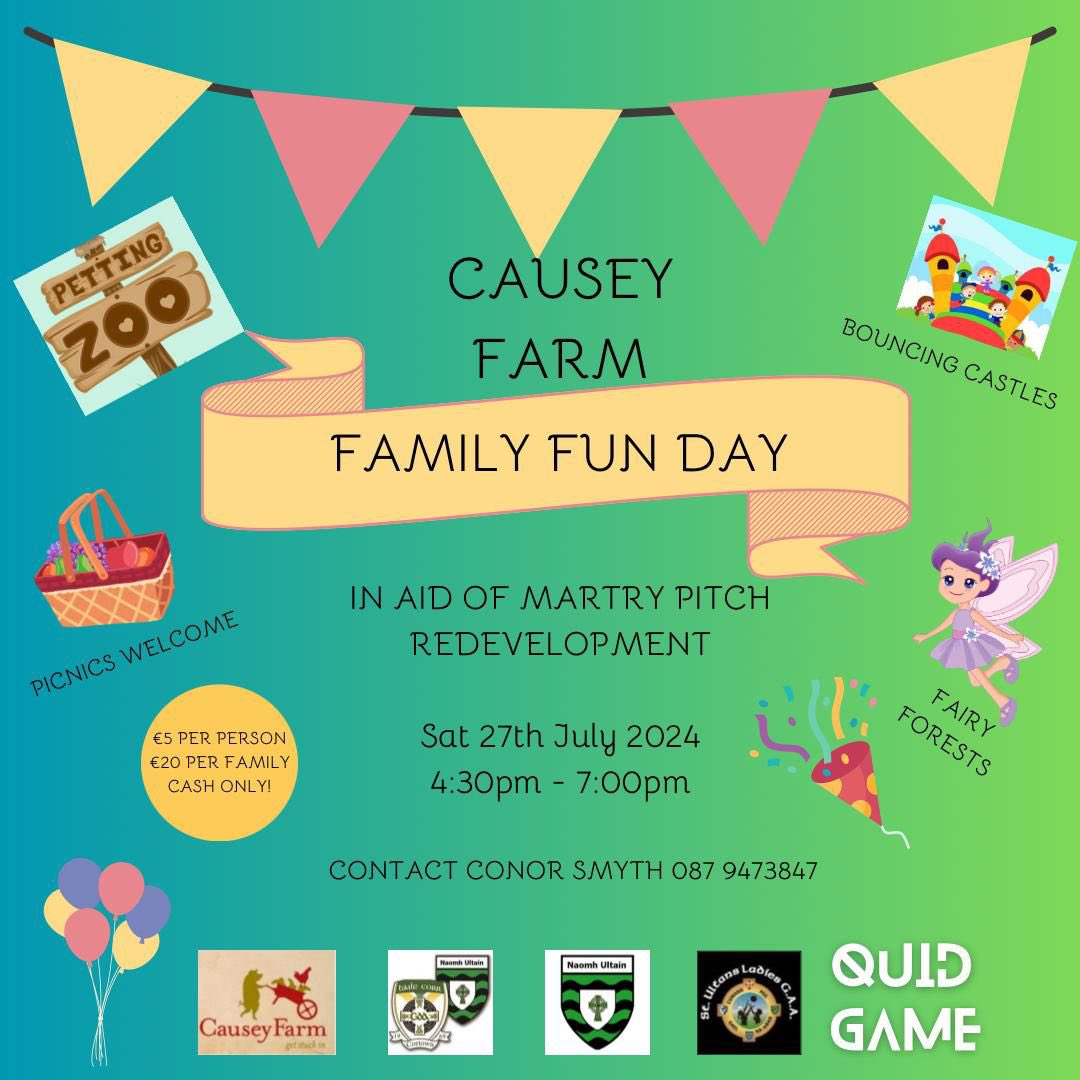 BohermeenNS's tweet photo. This promises to be a wonderful family day next Saturday in Causey Farm. Best of luck to all involved and @StUltansGFC with their development drive for Thomas Coogan Coogan Park Martry👏👏 https://t.co/AXQeLXcvgV