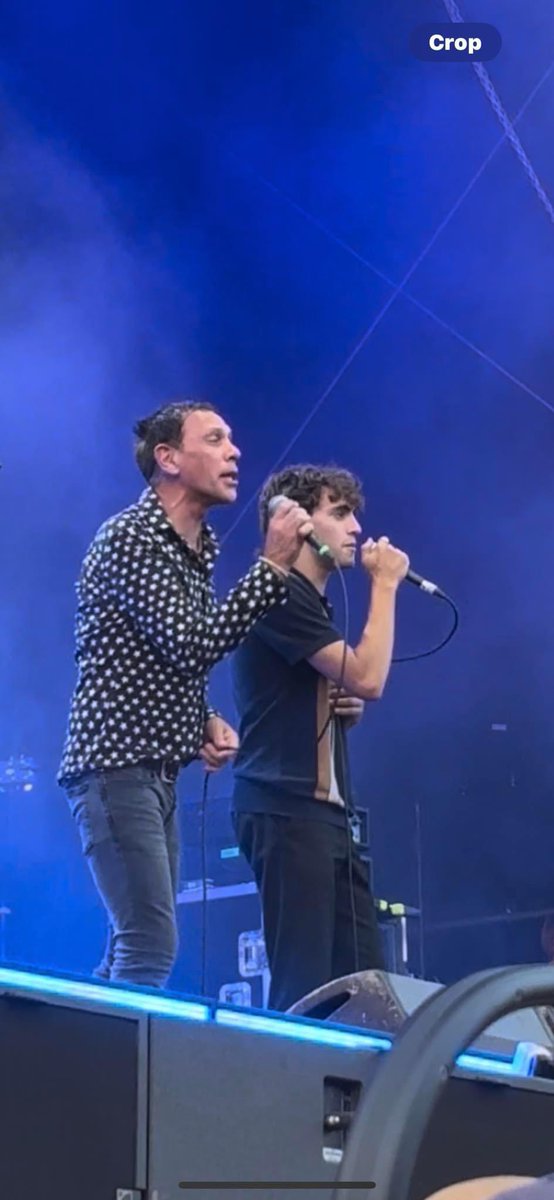 One of our former players appearing on stage with his dad this weekend.