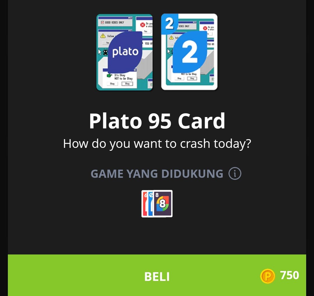 CRETIVOKS's tweet photo. ㅤ ㅤ ㅤ

REPOST ini jika ingin mendapatkan gift Plato dari @DPRIANway berupa Plato 95 card @ 1 pemenang

ㅤ ㅤ ㅤ https://t.co/rFuGWAXy4L