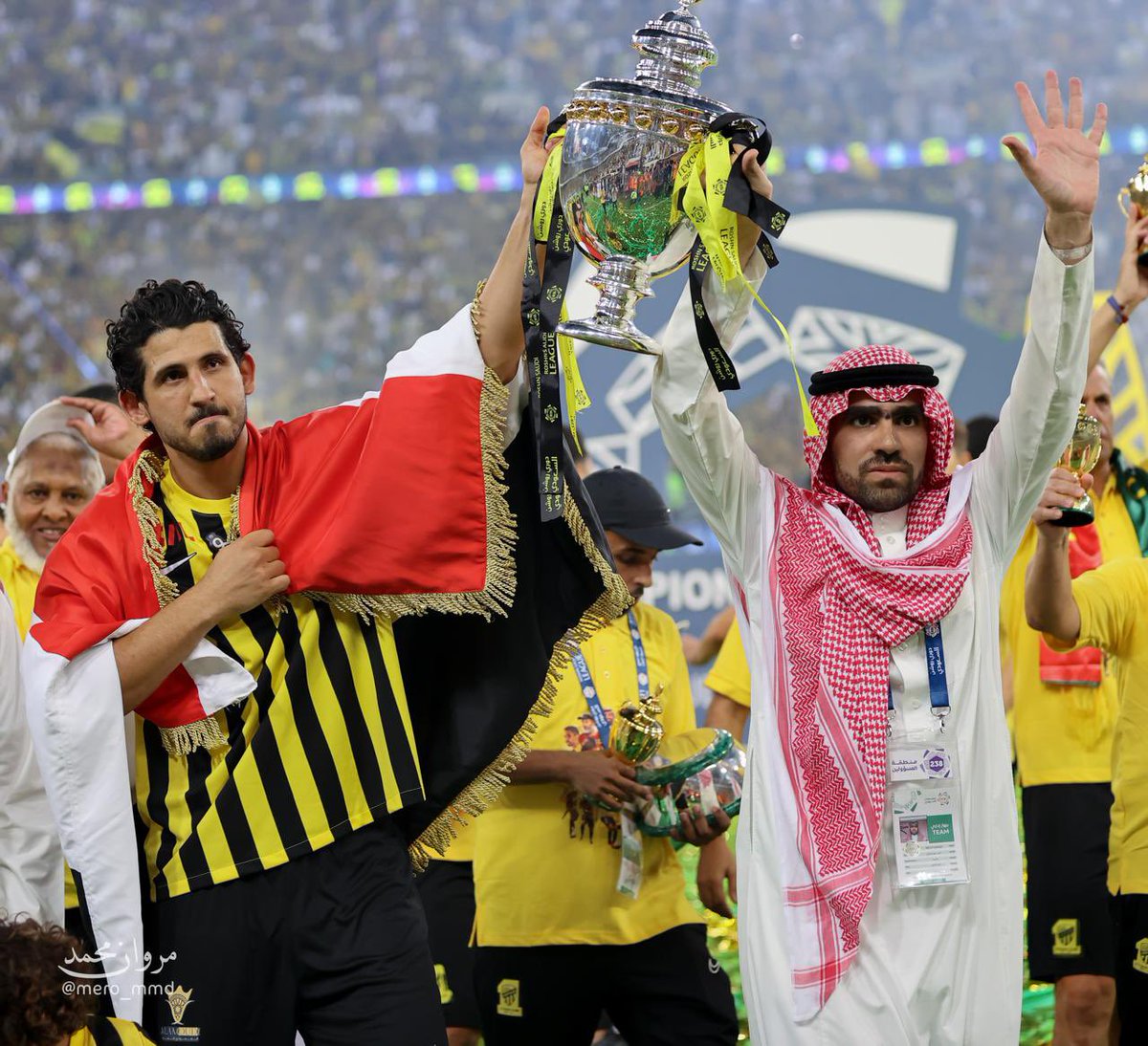 شكرا من القلب ،، فقد كنت رجلا وقائدا وأحد الركائز الاساسية التي تم بناء عليه مشروع اعادة الفريق الى موقعه الطبيعي في القمة
لن انساك وستظل اخ وصديق عزيز على قلبي وقلب كل اتحادي