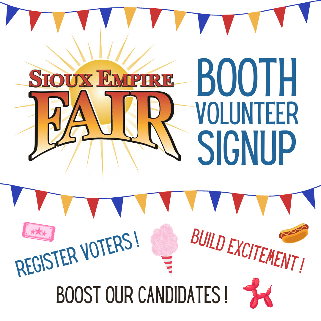 MinnehahaCoDems's tweet photo. We've got prime real estate again at the Sioux Empire Fair Saturday August 3 to Saturday August 10 & TONS of booth shifts available! Sign up at https://t.co/t6poTUdBR1 - help boost Dem candidates, register voters, and crank up blue excitement in Minnehaha County - we need YOU!!! https://t.co/5bHcv7c5G6