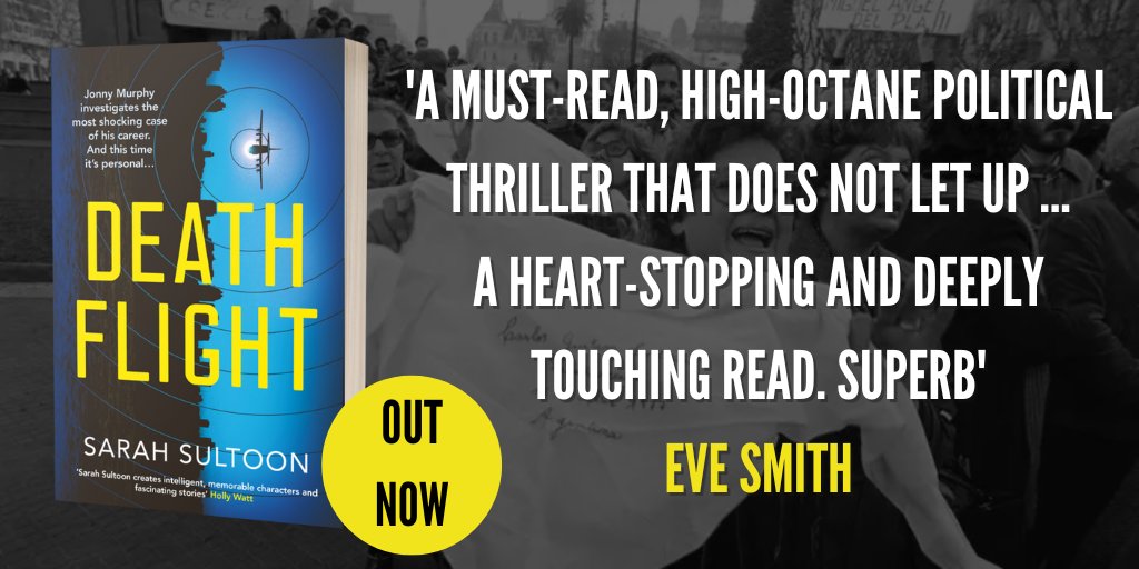 OrendaBooks's tweet photo. ELECTRIFYING &amp; UNFORGETTABLE⚡️

@sultoonsarah's IMMENSE #thriller #DeathFlight is OUT Now!

Reporter Jonny Murphy is in Argentina interviewing victims of the Dirty War when he's thrust into a shocking investigation…

📲https://t.co/8o7ztmjaE4  
📘https://t.co/EPMuIso2cd https://t.co/27pKxXel6W