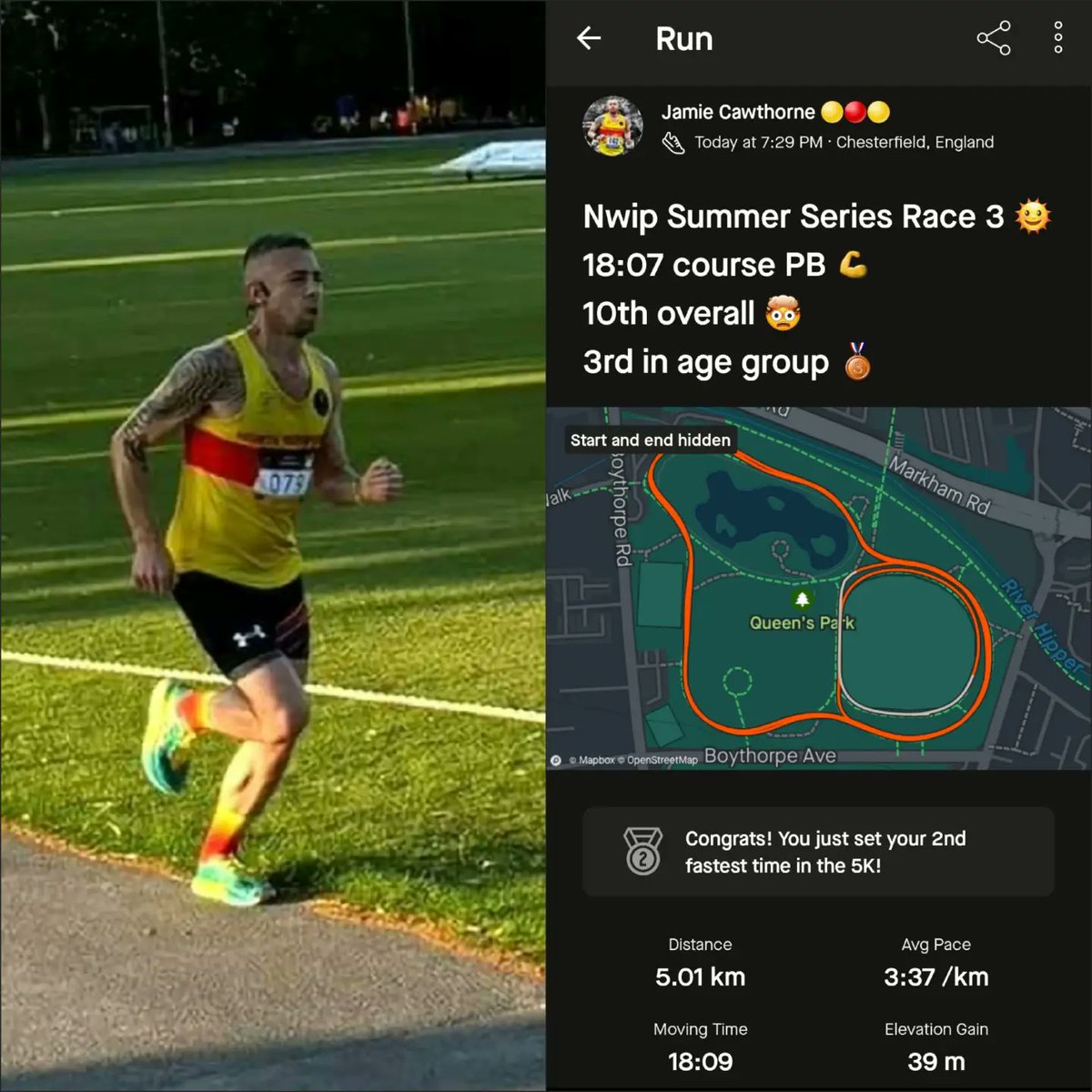 Captainbiglegs's tweet photo. Summer series race 3 photos.
The pictures don't do it justice on how hot it was running a race in 29Β°C heat π₯΅
#run #runner #ukrunchat #runningphotography #runningphotos #runrunrun #therunningcommunity #race #racephotography #loverunning #summer #hokarunning https://t.co/REuNjGtkO5