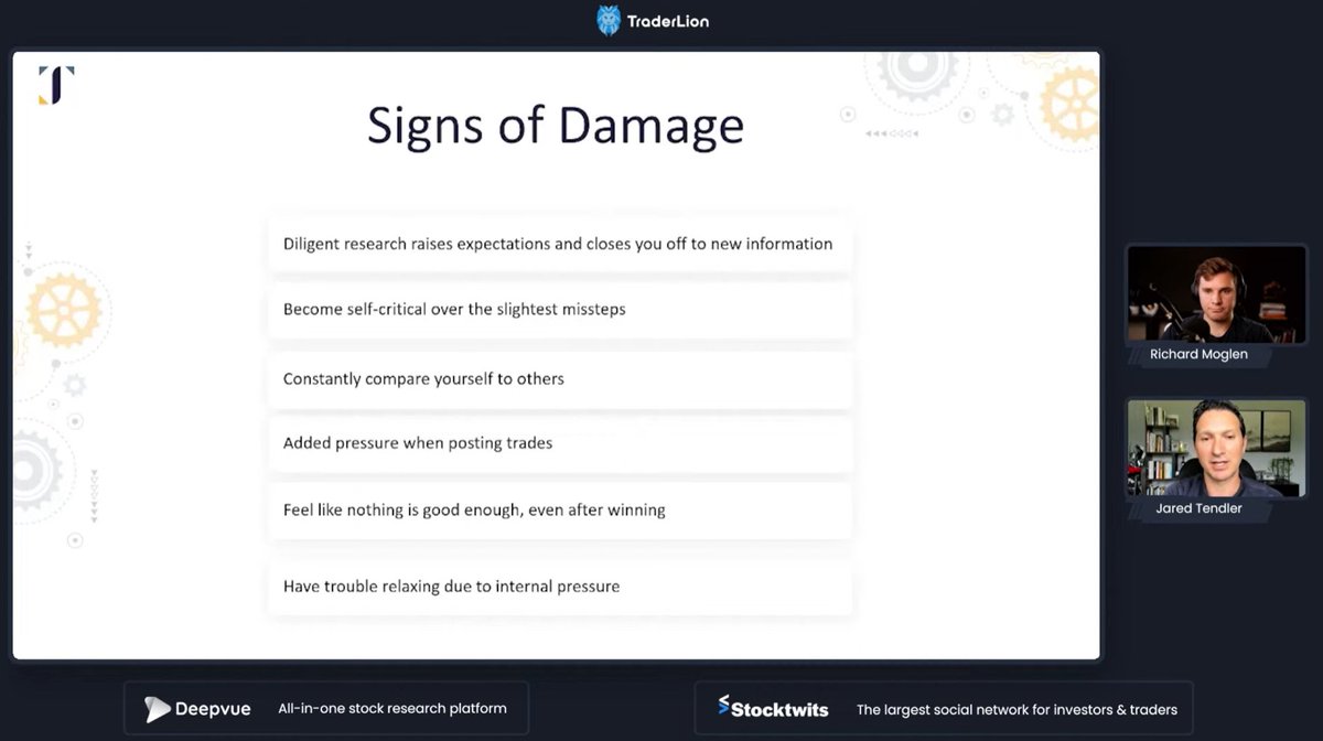 TraderLion (@traderlion_) on Twitter photo Jared (<a href="/jaredtendler/">Jared Tendler</a>) going into depth on the signs that perfectionism has contaminated your trading process ✍️ Jared (<a href="/jaredtendler/">Jared Tendler</a>) going into depth on the signs that perfectionism has contaminated your trading process ✍️