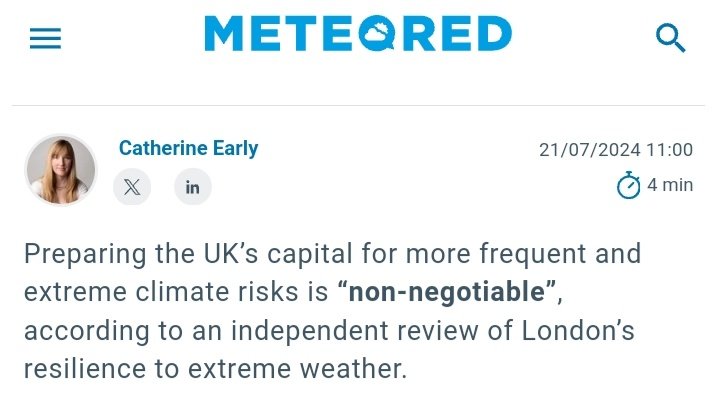 StreetTreck's tweet image. ♻️ #IndependentReview #assesses #how #prepared #London is 4 #climateimpacts #including #heatwaves, #floods, #droughts, #wildfires, #storms, #sealevelrise n #subsidence

#CascadeEffect #healthcare #transport #energy #watersystems #Uk #StreetTreck🛤️ yourweather.co.uk/news/trending/…