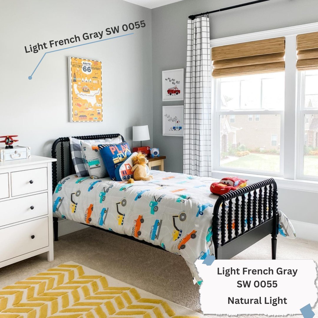 Look at these amazing neutral paint colors for the kids' room!
We see a great idea of accent walls in neutral tones, creating a cozy atmosphere without anything too bold. ✍️
And also two evergreen classic examples. They never go out of style.
Who loves these more, you or the