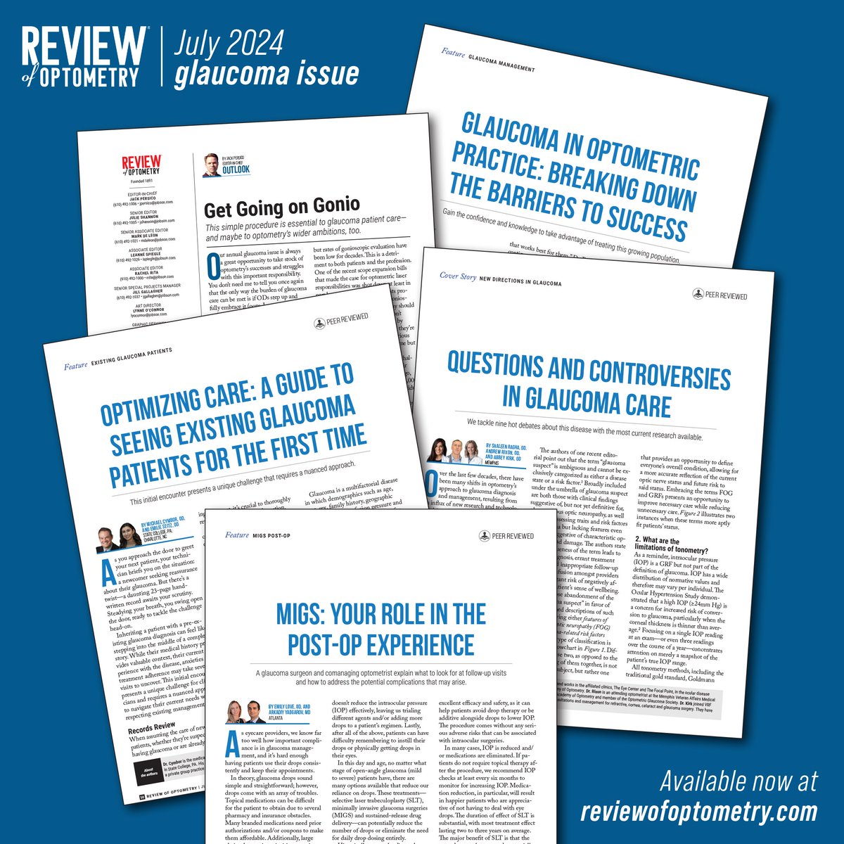 revoptom's tweet image. If you want to sharpen your glaucoma management skills, we’ve just completed our 30th annual look at how ODs can master the nuances of the disease.  Everything can be found at our website!  

reviewofoptometry.com/issue/july-15-… 

#optometry #eyecare #optometrystudent #glaucoma