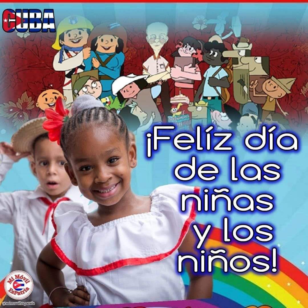 A los pequeños de las familias, a nuestras niñas y niños, muchas felicidades. Abrazos con cariño y mucho amor. #DíaDeLasNiñasYLosNiños
#CubaEnModoVerano