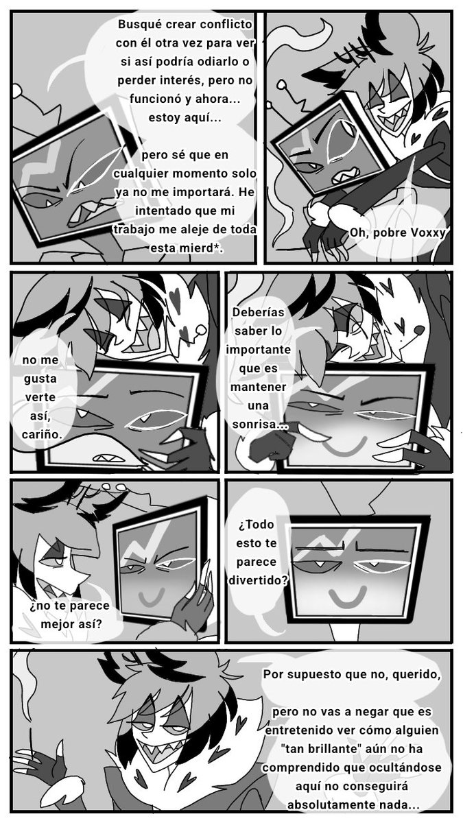 Rubardo's tweet photo. Parte 9
Página 54

#Radiostatic #VoxxAlastor #voxal #staticradio #Radiosilence #Alastor #Vox #AlastorxVox #hazbinhotel #Hazbin_hotel #vox #Alastor https://t.co/NkR5UaUhVa