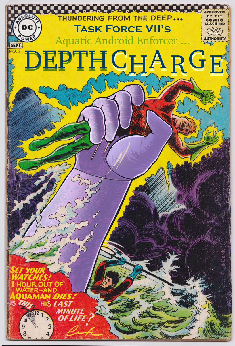 ChuckBrouilette's tweet photo. #thisWeek @DCOfficial #AbsolutePower #TaskForceVII 2 it’s #Aquaman’s turn when the #SuperAmazo #Depthcharge dives into #TheDCU and #heatsUpTheSummer by stripping #TheSeaKing of his powers as well as his throne! @themightylayman @MaxRaynorArt @lgcolorist https://t.co/TK8ThutTGm