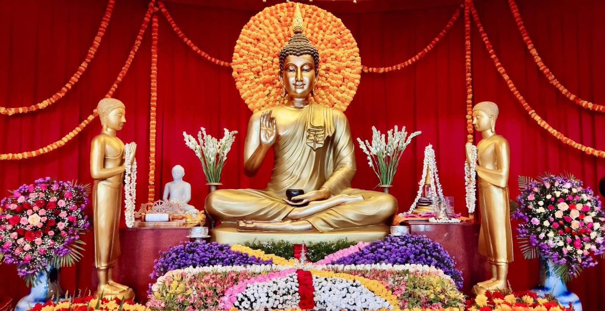 kharge's tweet photo. On the special occasion of Asalha Puja (Dhamma Puja), which commemorates the first sermon of Lord Buddha, it was my honour to pray at the Maha Bodhi Society, Bangalore amidst the chants of his teachings. 

Today, I pray for the well-being and welfare of every citizen. May this celebration strengthen the bonds of unity, amity and fraternity among our people and protect the liberty of all Indians.