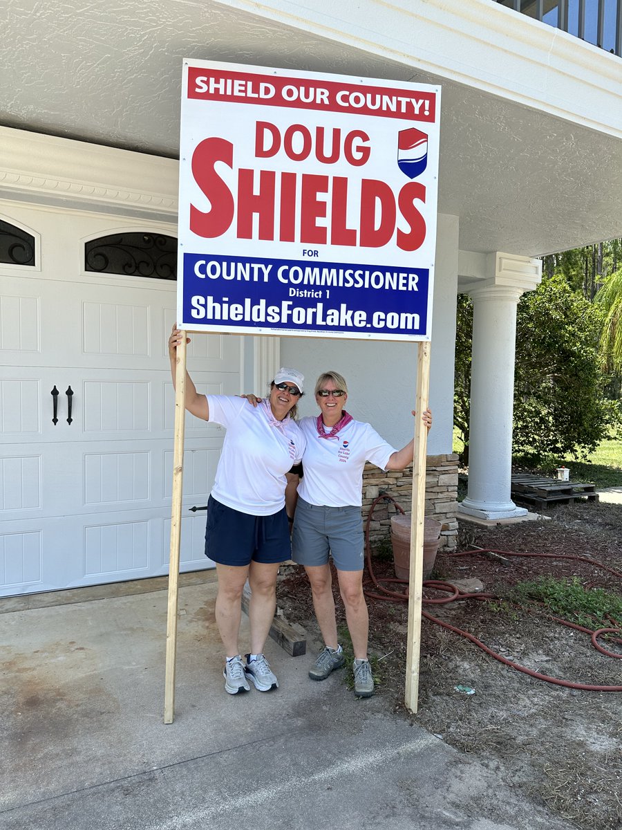 DShieldsFan's tweet photo. Show support for Doug Shields County Commissioner District 1 in the upcoming August 20th Republican Primary by displaying a sign.  Please message me for getting one!  Lots of little ones available.
#reelectshields https://t.co/P1bkjUd4dz