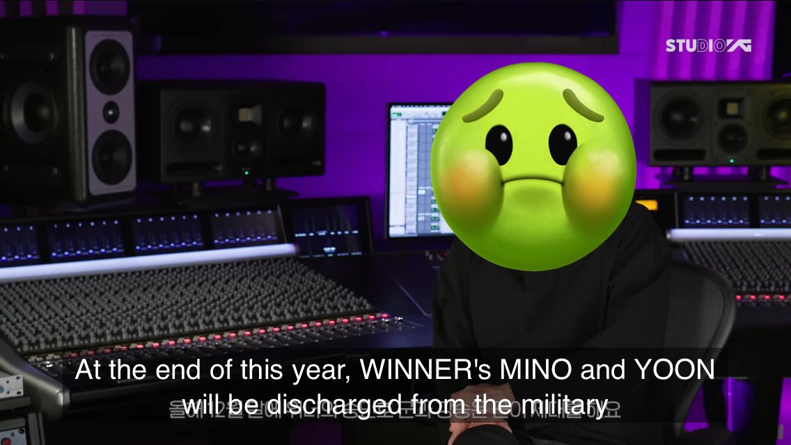 He said MINO &amp; YOON will discharged soon but he didn’t say anything about WINNER cb or tours. 😬