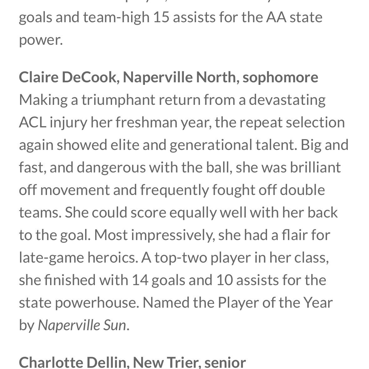 Thank you so much <a href="/ChilandSoccer/">Chicagoland Soccer</a> for the writeup!