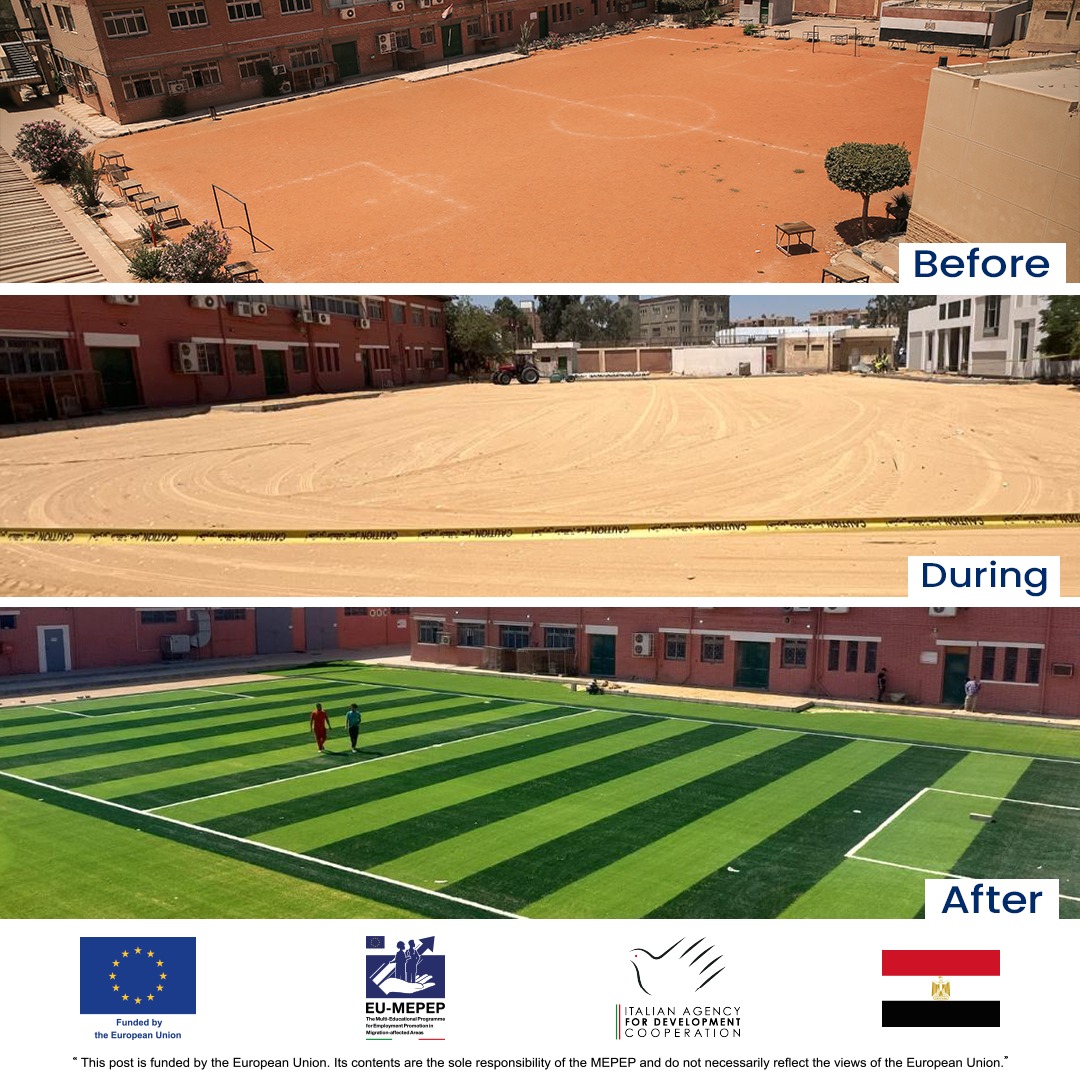 Eu_Mepep's tweet photo. Highlights:
A milestone has been achieved at the 10th of Ramadan VTC, marking a significant difference in the courtyard and a step closer to fulfilling the dream. #EUinEgypt #EU #AfricaTrustFund #TVET_EGYPT #EU4Egypt #development #migration #DGNear #PVTD #Donboscocairo #اشتغل_فنى https://t.co/MPK5xvq2Fk
