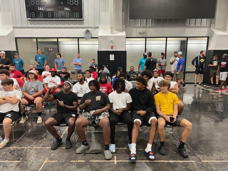 CoachGrant_THS's tweet image. @FootballTavares enjoying some team time in the Chapel this weekend @TheFCATeam Camp at @seuniversity @SEUFireFootball! Thankful for another year of fellowship and competition! Ready to wrap up the weekend strong with Day 2 today! 🔴⚪️ #TavaresMade