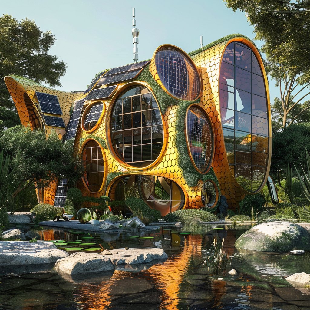Earthbasedsoul's tweet photo. I create and share every day dreamy AI images of a possible Solarpunk world.
Help me in my quest following me or with a retweet, like or comment 🙏✊🏻💚🌎
#solarpunk #solarpunkworldbuilding https://t.co/997eQSpErU