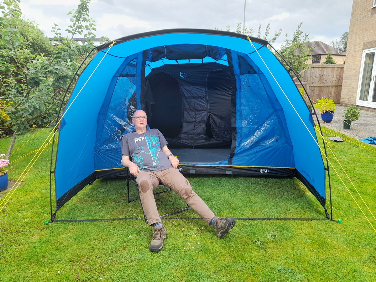 Meanwhile, a new tent appears to have appeared in the garden. Proceeds of the Catalyst departure voucher, received with thanks!