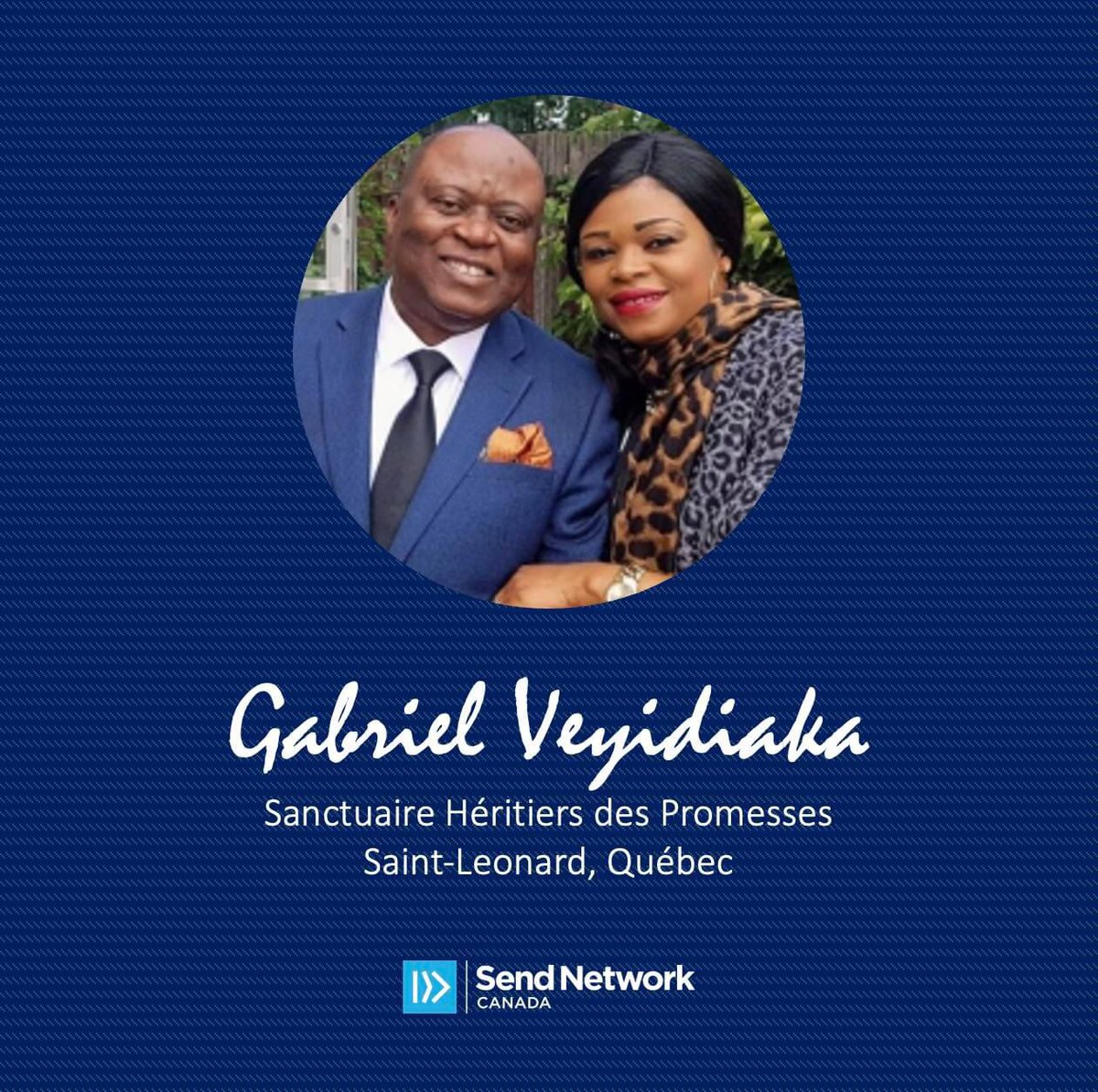 It's Gabriel Veyidiaka's birthday tomorrow! Pray for Pasteur Gabriel &amp; Lydia and Sanctuaire Héritiers es Promesses as they serve their diverse Montréal community. #SendMontreal #CNBCQuebec <a href="/SendMontreal/">Send Montreal</a>