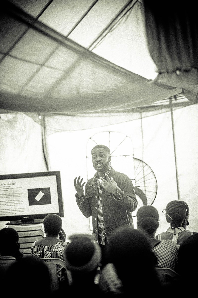 Speaking engagement at church today! 
Spoke to youth about their  careers in Tech and AI 🧑🏾‍💻

Cheers to many more 🪄