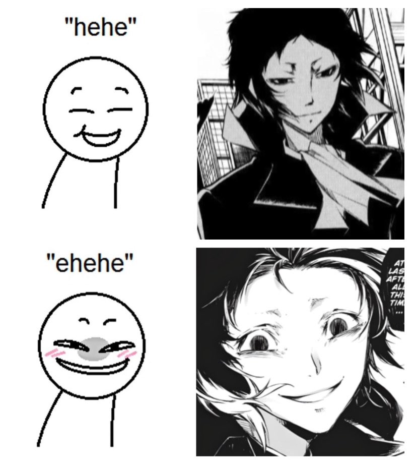 2 types of akutagawa smile