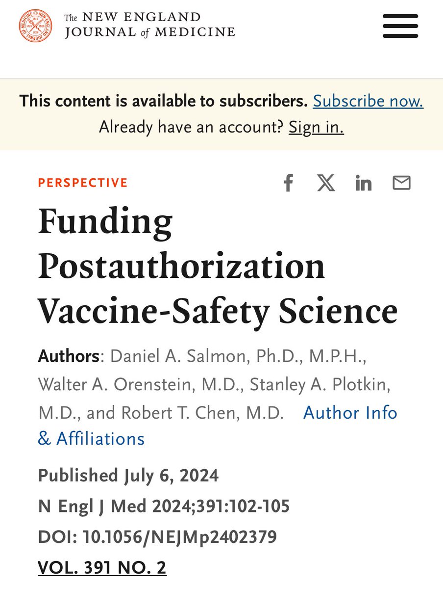 DiedSuddenly_'s tweet image. BOMBSHELL: The Godfather of v*ccine safety Dr. Stanley Plotkin has confessed that NO v*ccine has ever been properly studied, before OR after, their release.

A paper just published in the prestigious New England Journal of Medicine admits that no vaxx can be called “safe and…