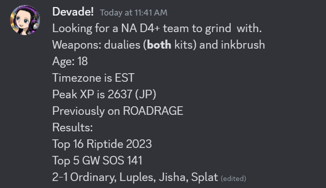 FA post, dm devade_dual on discord for offers and questions ^_^