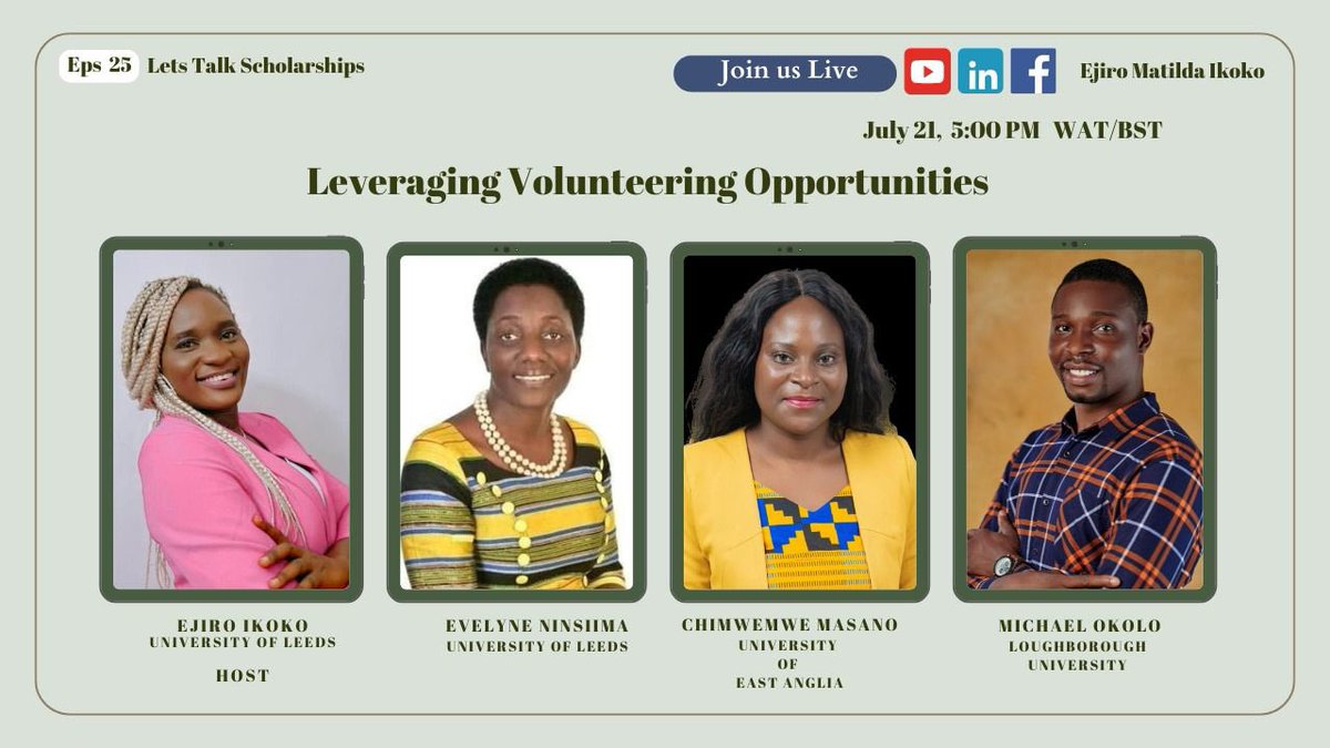 Q_Ejiro's tweet photo. Hi All
Join us today by 5:00 PM WAT/BST
https://t.co/UksqtYwW5R
Thank you ☺️ https://t.co/TjdOTT9cOZ