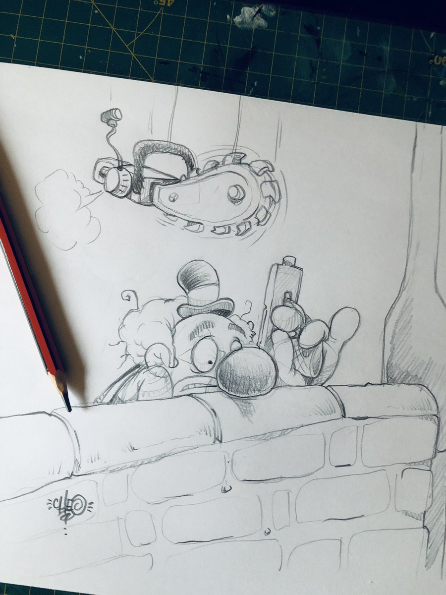 cheobristol's tweet photo. Clowns on the run… #cheo #sketch https://t.co/EFR2cXqEuB