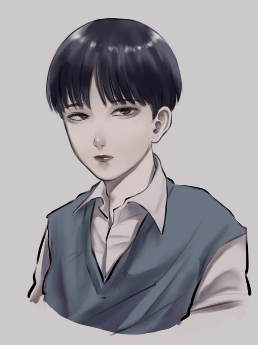 あんま自分の絵だって思えない。よねんまえ。