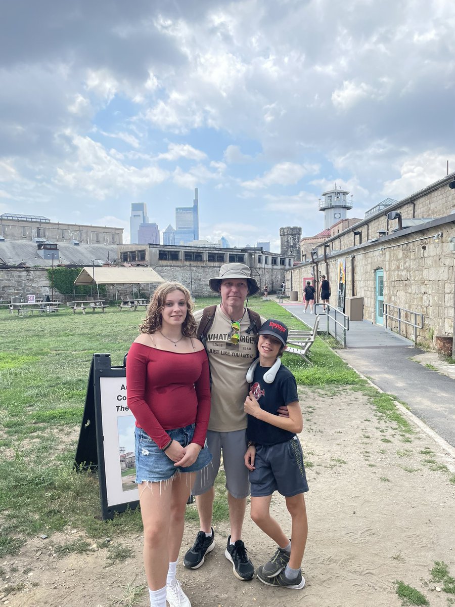 KimberlyRobinsn's tweet photo. We finally made it to Philly and our first stop isโฆ Eastern State Penitentiary, of course. #ForcedFamilyFun https://t.co/bS1EcmIsN7