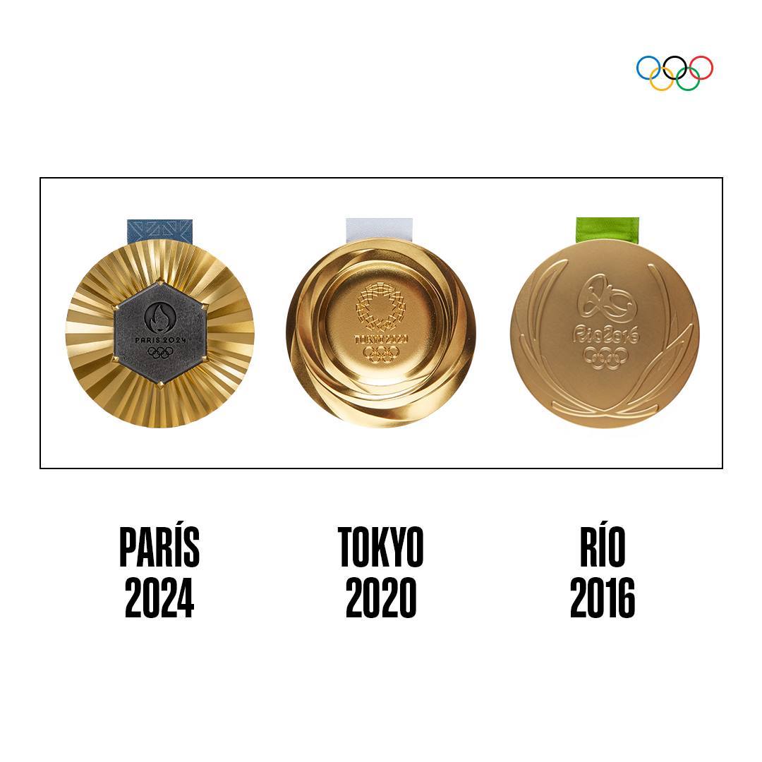 juegosolimpicos's tweet photo. ¡100 AÑOS DE MEDALLAS! 😍 🌟 

Te presentamos las medallas olímpicas de oro desde París 1924 hasta #Paris2024. 🥇 

Abrimos hilo 🧵 

#JuegosOlimpicos #MoreThanSport https://t.co/7d3u0ThWUQ