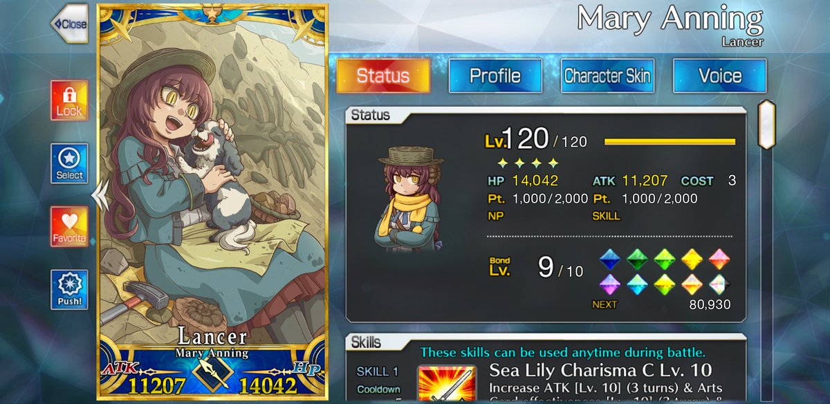 morbiuslowe's tweet photo. Took me 3 months but I've finally max levelled Mary Anning and unlocked her bond CE. https://t.co/PcTBKTPaAu