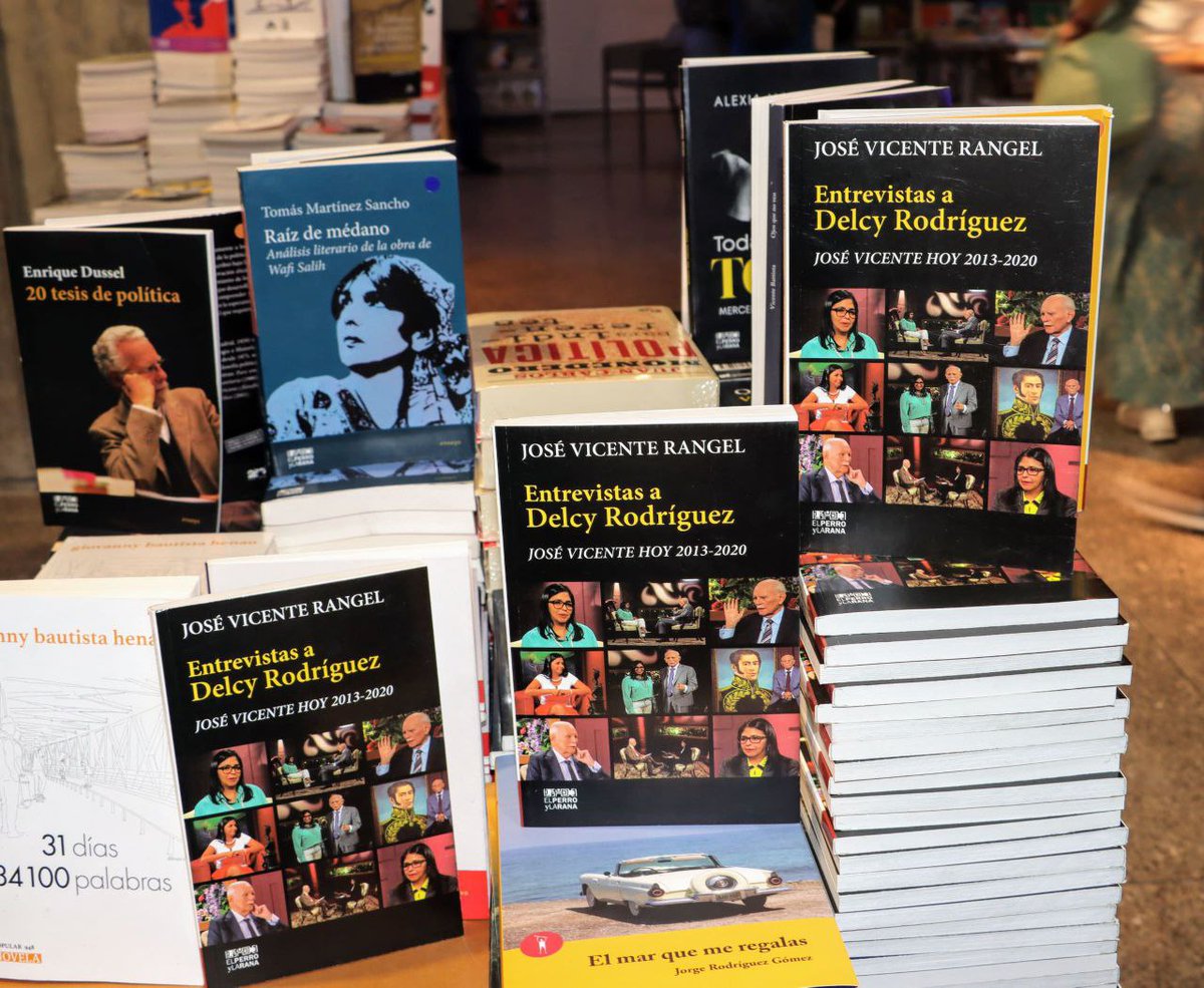 Con gran orgullo presentamos en la Filven el libro Entrevistas a Delcy Rodríguez, 2013-2020, realizadas por mi padre José Vicente Rangel Vale, en una recopilación de mi madre Ana Ávalos para homenajear el trabajo histórico que ha tenido esta mujer venezolana en Revolución.