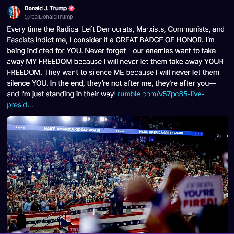 PamJamiso13's tweet photo. #InTheWay #Trump2024 #Trump2024AmericaFirst #Trump2024IsTheOnlyChoice #GodBlessPresidentTrump https://t.co/Hfc6tiReEN