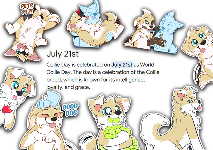 ReefRuff's tweet photo. YALL LOOK WHAT DAY IT IS!! 🐶🎾

Please send all the treats and belly rubs over to celebrate this special occasion :3 https://t.co/qLQ3k9z0Vp