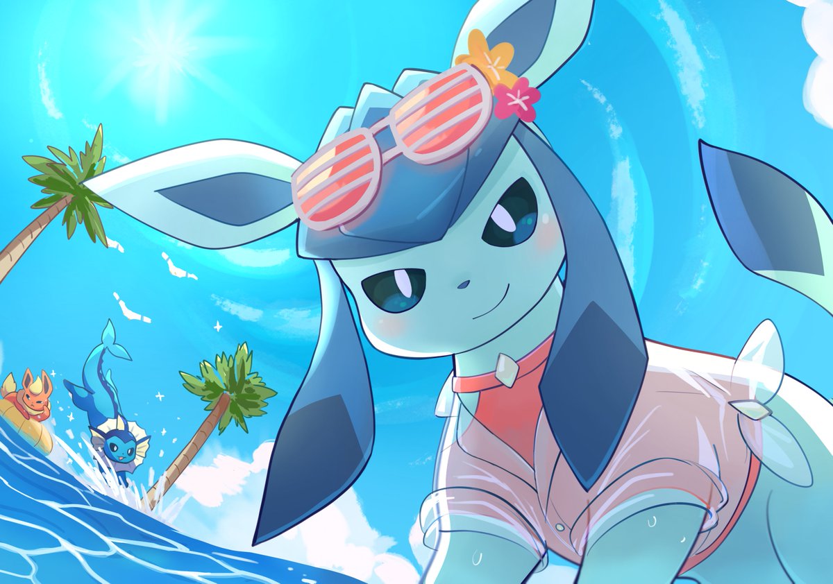 Komanychi's tweet image. Fresh Summer Glaceon
