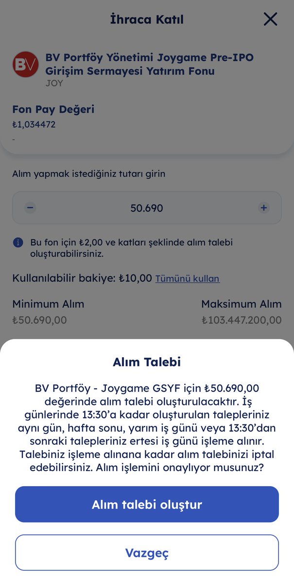 📲Geçen hafta alternatif yatırım fonları (#GSYF-#GYF) ile ilgili olarak yatırımcıların bilgi alması ve yatırımını kolaylaştıran <a href="/fonmap_app/">Fonmap</a> uygulamasından bahsetmiştim. Şu an yatırımcı kabülüne açık olan fonlara yatırımı uygulama üzerinden gerçekleştirebilirsiniz. 

🎮Şu an