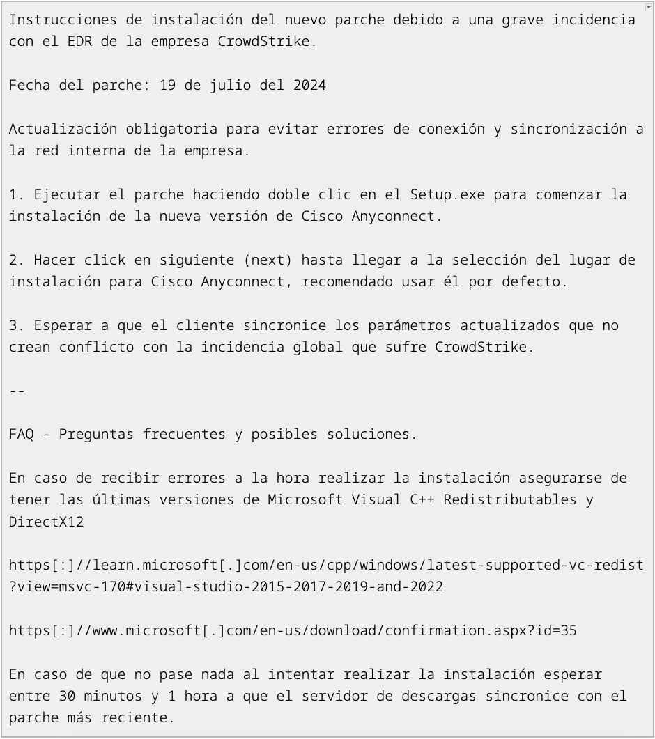 SeguInfo's tweet photo. Falsas actualizaciones de CrowdStrike propagan malware en América Latina https://t.co/5eMJKbKj4O https://t.co/PuKfEDfifL