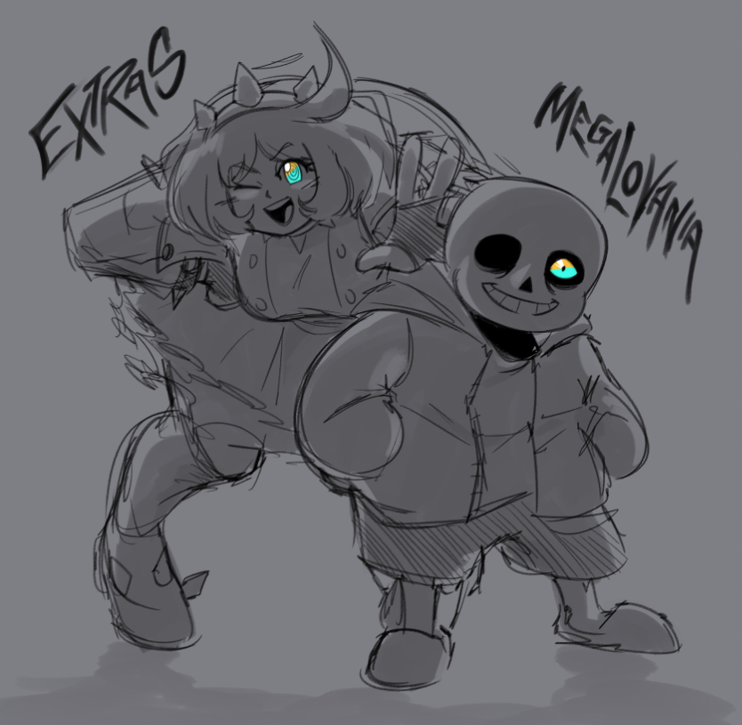 i like drawing them together for some reason it's funny

#undertale #undertaleFanart #GuiltyGearStrive #Elphelt