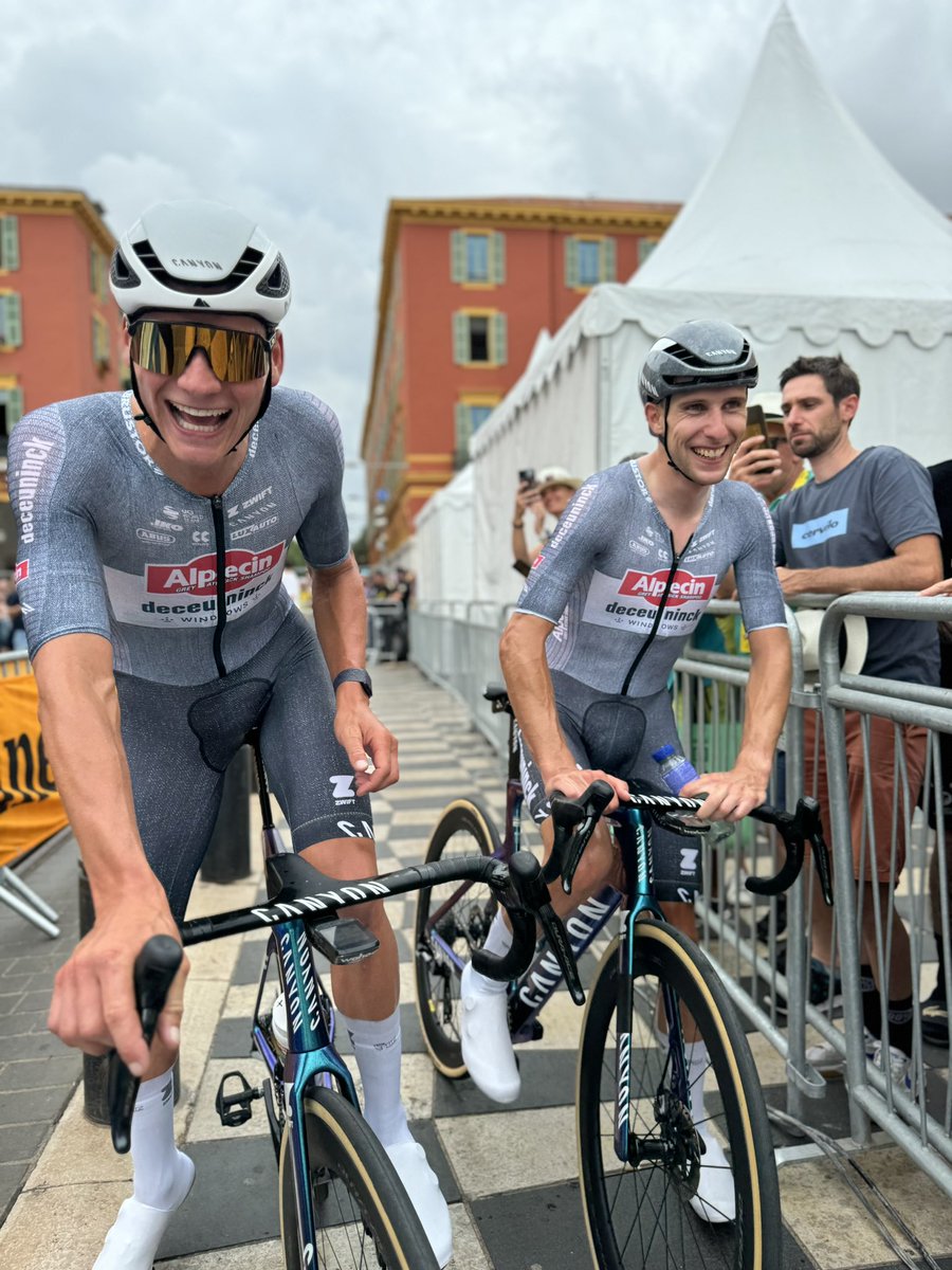 Alpecin-Deceuninck Cycling Team (@alpecindck) on Twitter photo When <a href="/LeTour/">Tour de France™</a> is finished! 🥳
<a href="/mathieuvdpoel/">Mathieu Van der Poel</a> 😁 <a href="/laurance_axel/">Axel laurance</a>
#AlpecinDeceuninck #MVDP #AxelLaurance #GreyAttack #TDF24 🖤🩶 When <a href="/LeTour/">Tour de France™</a> is finished! 🥳
<a href="/mathieuvdpoel/">Mathieu Van der Poel</a> 😁 <a href="/laurance_axel/">Axel laurance</a>
#AlpecinDeceuninck #MVDP #AxelLaurance #GreyAttack #TDF24 🖤🩶